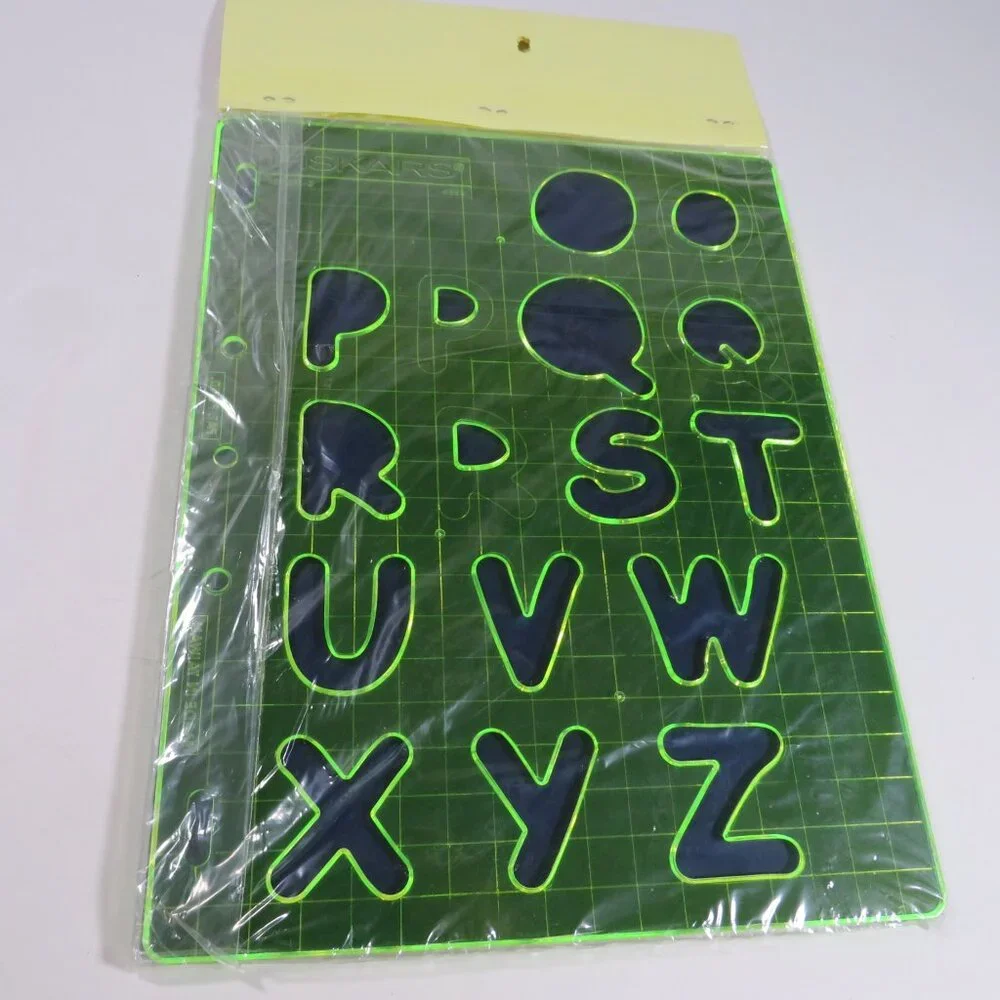 Stencil FISKARS “Shape Template” LETTERS #3